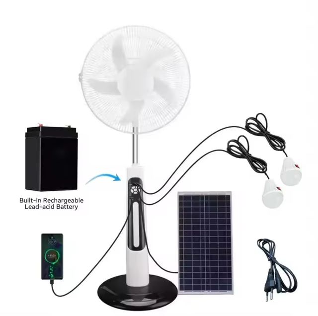 18" Multifunctional Solar Fan