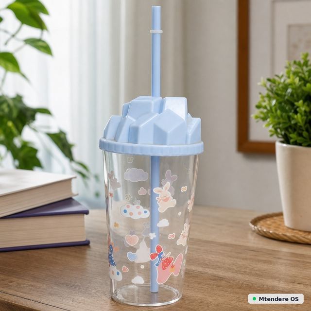 Cute Straw Tumbler Cup