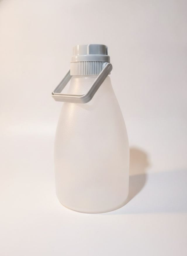 Frosted Plastic Carry Bottle