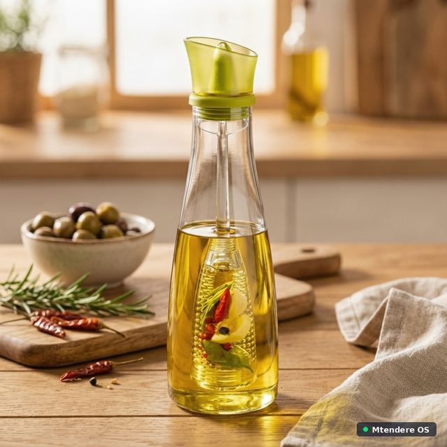 Glass Oil Dispenser Bottle